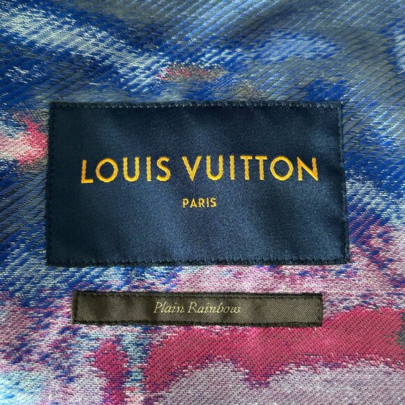 Louis Vuitton Multicolor Tie-Dye Abstract Print Half-Zip Windbreaker - Picture 3 of 3